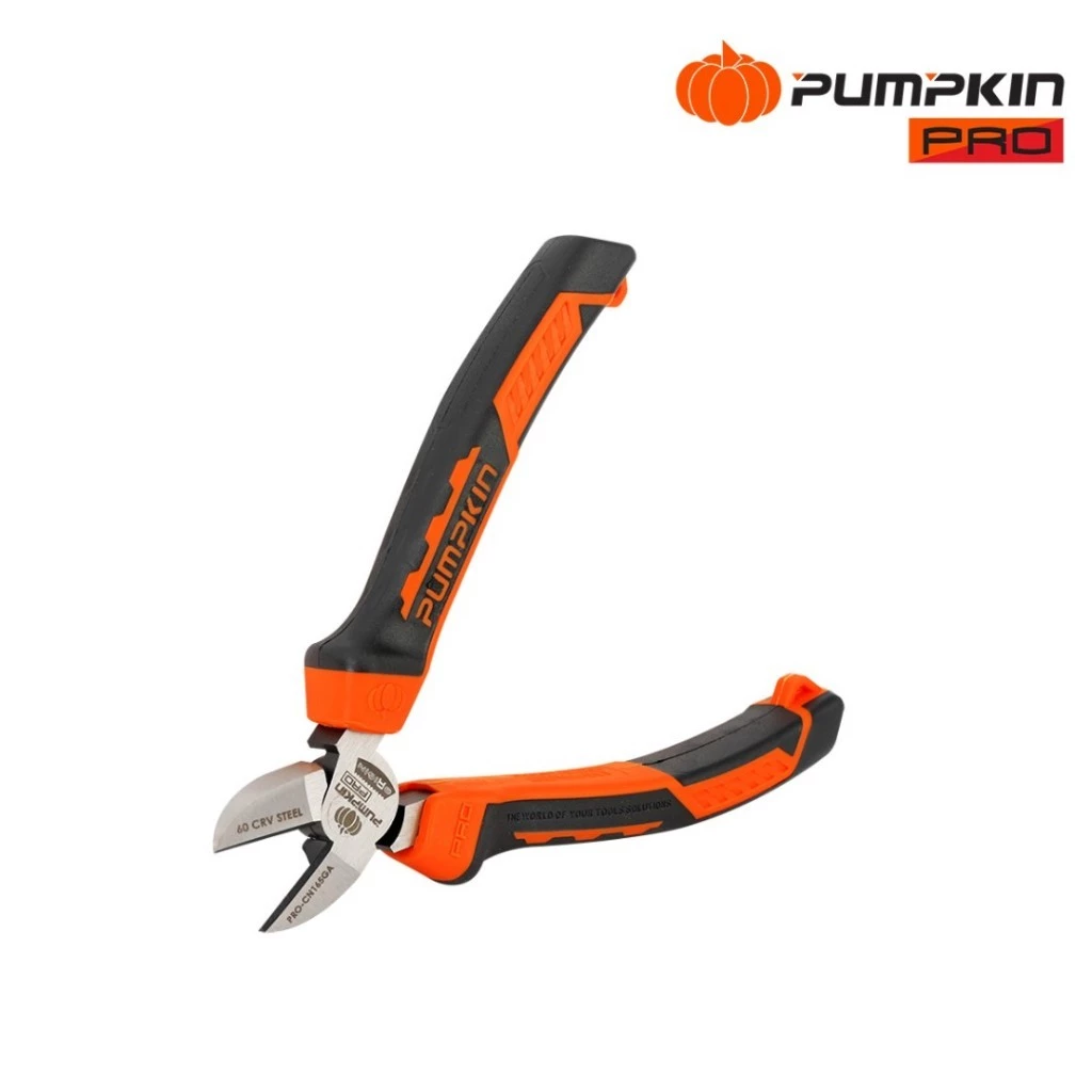 คีมปากเฉียง PUMPKIN PRO รุ่น PRO-4CN165GA ขนาด 6.5 นิ้ว