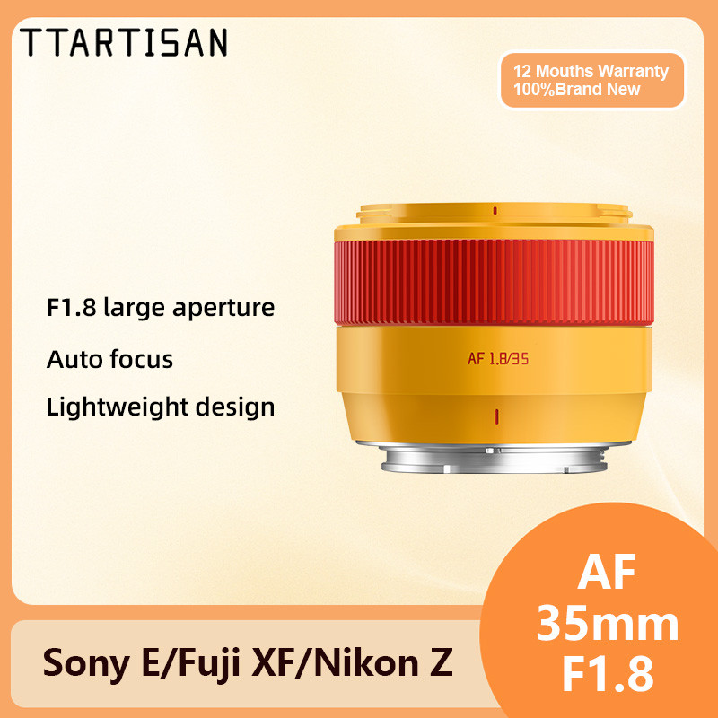 Original TTArtisan 35mm F1.8 II AF เลนส์รูรับแสงขนาดใหญ่เลนส์โฟกัสอัตโนมัติสําหรับ Fuji X-S10 X-Pro3