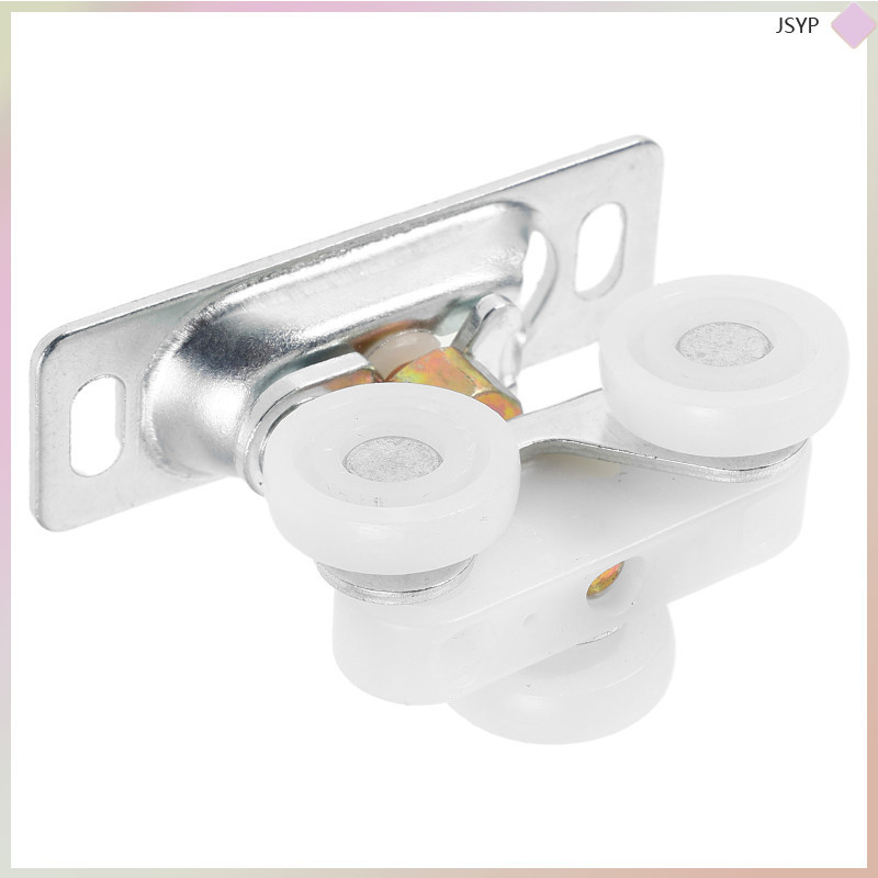 🚗 1Set ชุดฮาร์ดแวร์สำหรับเปลี่ยนล้อเลื่อนประตู RV แบบเหล็ก PP ขนาด 5.60X3.80X2.50 ซม. สำหรับรถยนต์พั