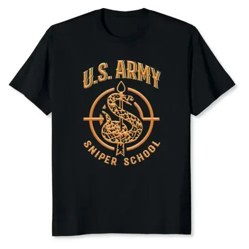 US Army Sniper School Marksmanship Long Range Precision T-Shirt