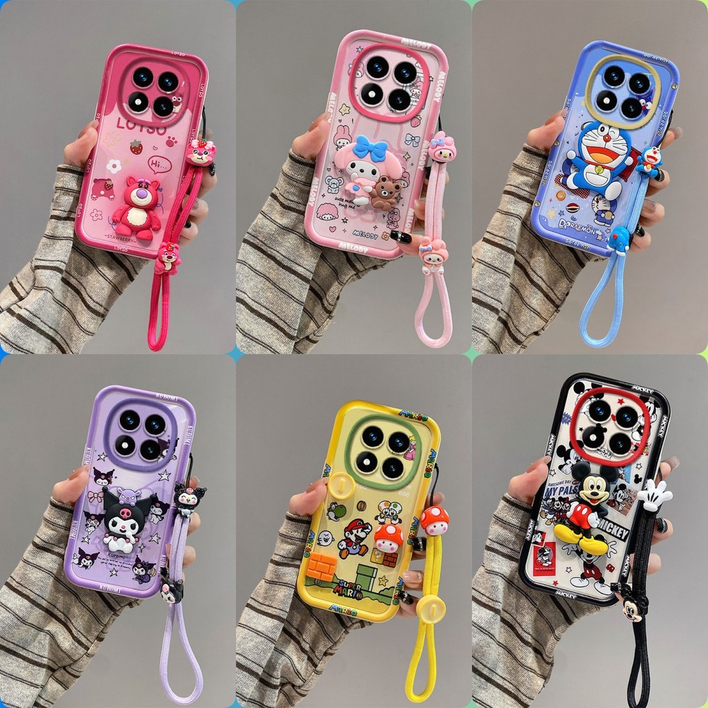 เคส Redmi Note 15 Note 15 Pro Note 15 Pro+ ตุ๊กตาสติ๊กเกอร์ตัวละครอนิเมะ เคสโทรศัพท์