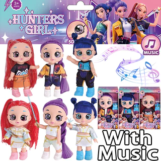 เพลง KPop Demon Hunters Action Figure Rumi Mira Zoey การ์ตูนไวนิลตุ๊กตา HUNTR/X Movable รูปของเล่นสะสมสําหรับของขวัญเด็ก
