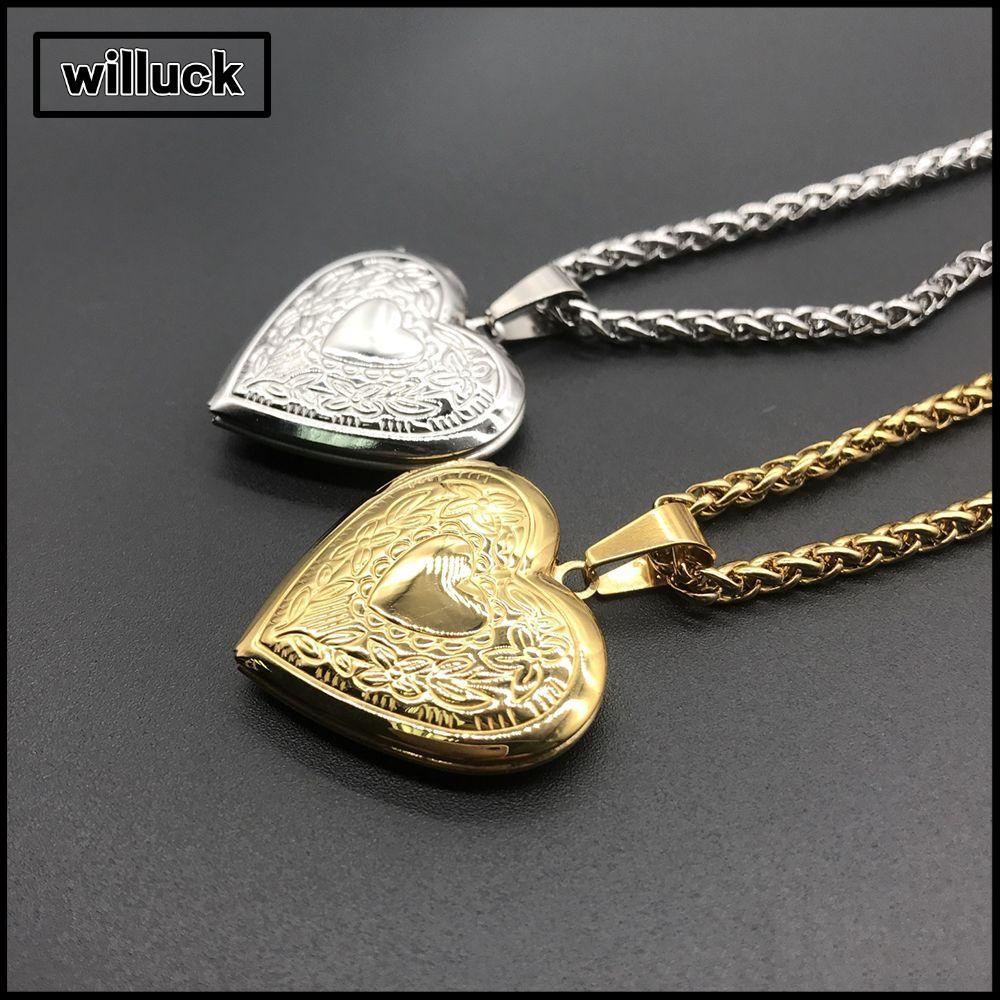 WILLUCK รูปภาพล็อกเก็ตผู้ชายผู้หญิงคนรักเพื่อนของขวัญจี้