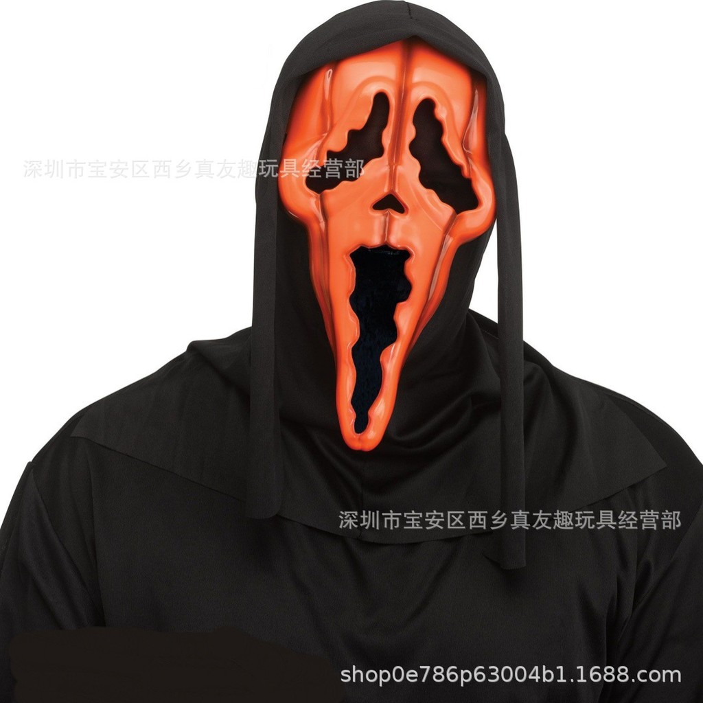 กรีดร้อง Ghost Face Ghost Mask Faceless Devil Mask ฮาโลวีน Haunted House npc Horror cos