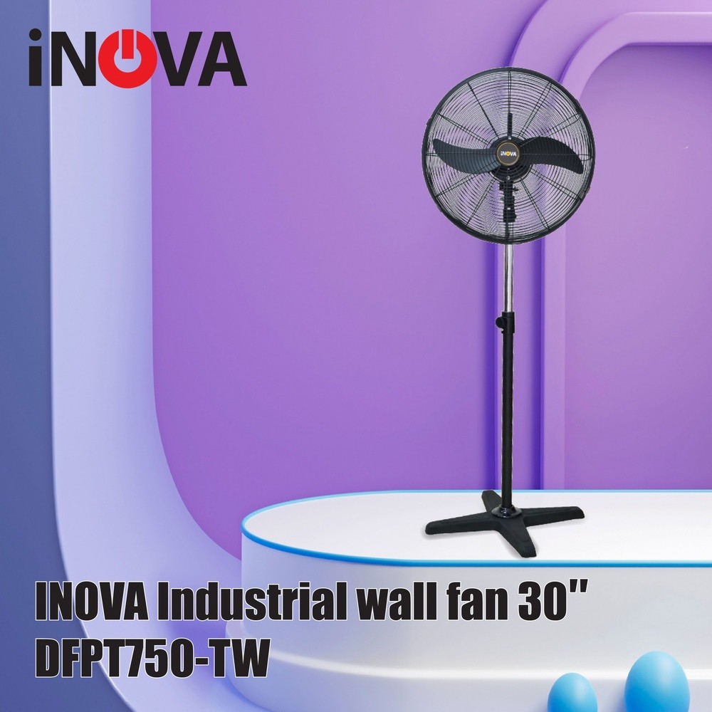 INOVA พัดลมอุตสาหกรรมตั้งพื้น  30 นิ้ว  รุ่น DFP750-T สีดำ รับประกันของเเท้