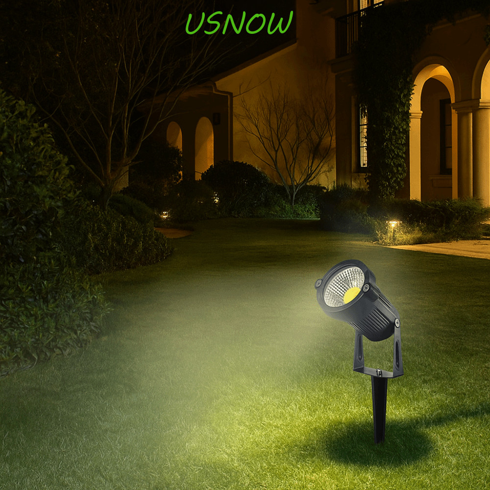 USNOW ภูมิทัศน์ Spike สปอตไลท์, กันน้ํา 3/5W LED ไฟสนามหญ้า, หลอดไฟสปอตไลท์อลูมิเนียมความสว่างสูงประ