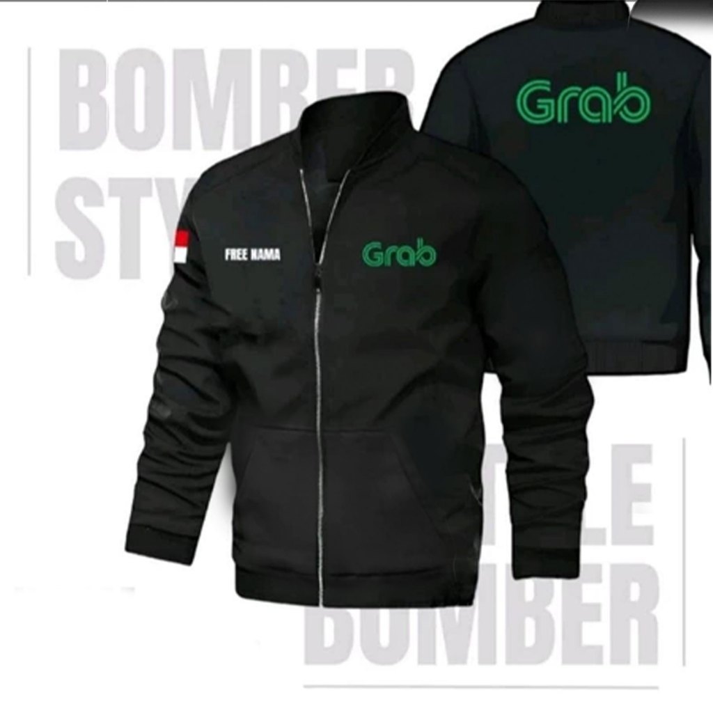 (พร้อมส่ง) เสื้อฮู้ด 2025 GrabFood hoodie zipper sweatshirt ไลน์แมน งานป้าย แบบซิป-สวม ผ้า Cotton ใส่ได้ ทั้ง ชาย ใส่สบS
