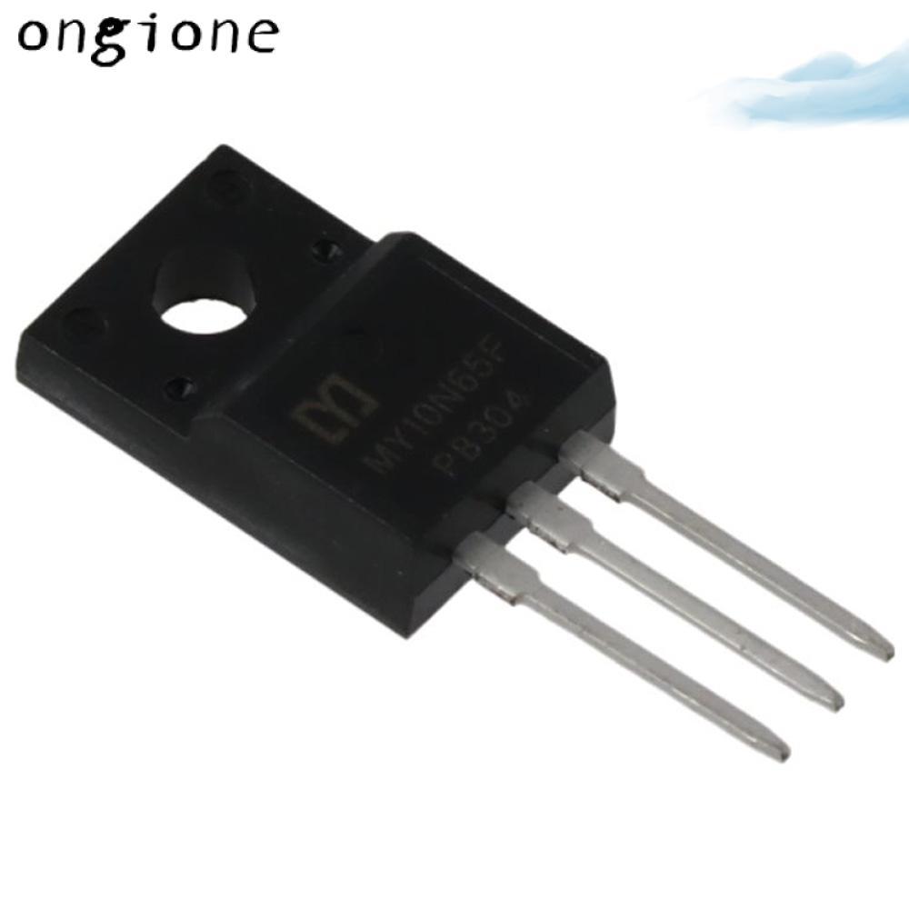 ONGIONE 5 ชิ้น Mosfet, 10A 10N65F MOS Field-Effect ทรานซิสเตอร์, MY10N65F สีดํา TO-220F 650V MOSFET 