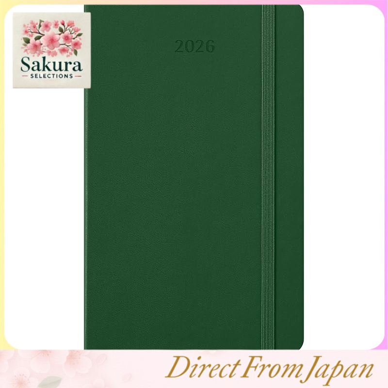 Moleskine Planner 2026 January Start 12-Month Weekly Diary Large Size (13cm x 21cm) Hardcover Myrtle
