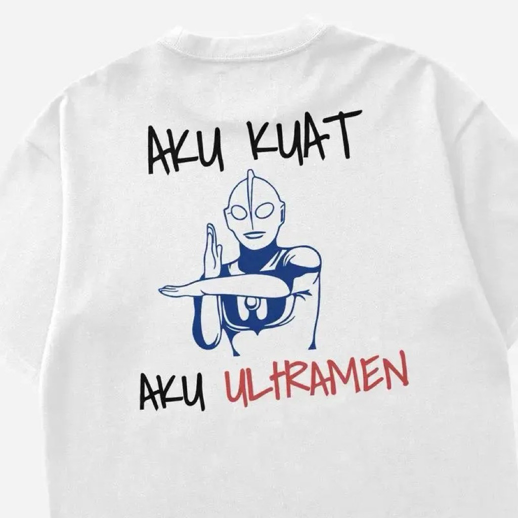 เสื้อยืด IM STRONG I ULTRAMEN เสื้อยืดผู้หญิงผู้ชาย COMBED COTTON 24S