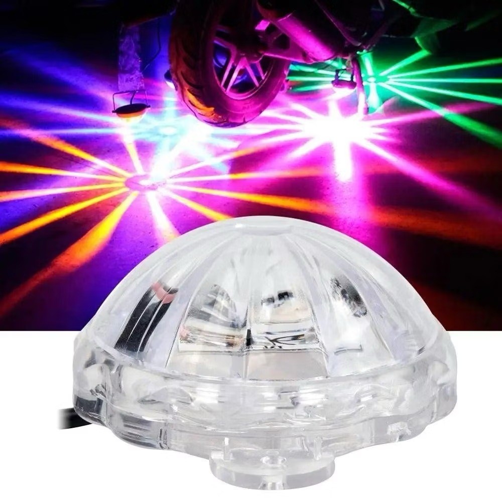 ไฟ LED ใต้ท้องรถ 12V หรือ 24V แยกประเภท กันฝุ่น 18 สี เอฟเฟกต์แสงเลเซอร์กระพริบ