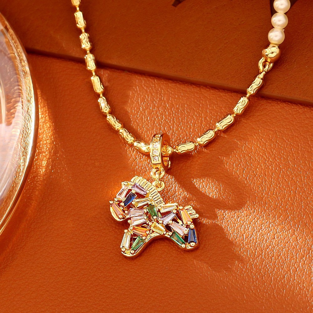 สร้อยคอ Dopamine Pearl Rainbow Pony