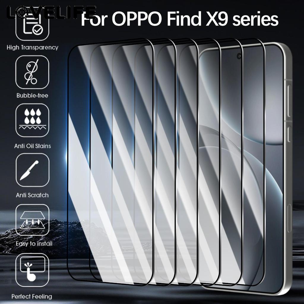 [AUTO&3C]1-3Pack ตัวป้องกันหน้าจอติดตั้งง่ายใช้ได้กับ OPPO Find X9, กระจกเทมเปอร์ไร้ฝุ่นฟิล์มป้องกันรอยขีดข่วน