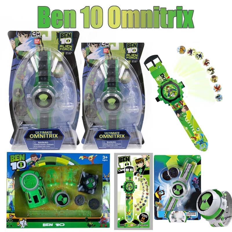 Ben 10 Omnitrix Toy Ben 10 นาฬิกาโปรเจคเตอร์ดิจิตอลของขวัญสําหรับเด็กของเล่น