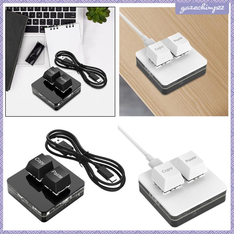 [Gazechimp] Copy and Paste 2 Key Keyboard 2 Key Gaming Keyboard สาย USB Hotswap RGB USB Mini Keyboar