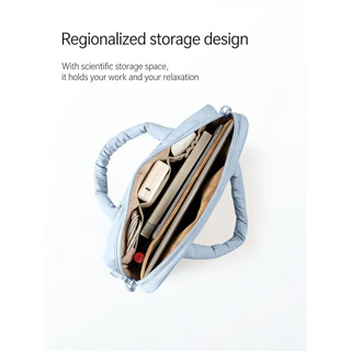 กระเป๋าแล็ปท็อปหญิง เคสป้องกันขนาด 47 ซม. สไตล์ใหม่ เหมาะสำหรับ MacBook และการใช้งานมืออาชีพ