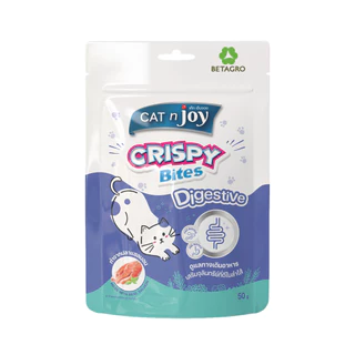 CAT n Joy ใหม่! ขนมแมว Crispy Bites กรุบกรอบ อร่อยทุกคำ จากแซลมอนคุณภาพ ขนาด 50 กรัม