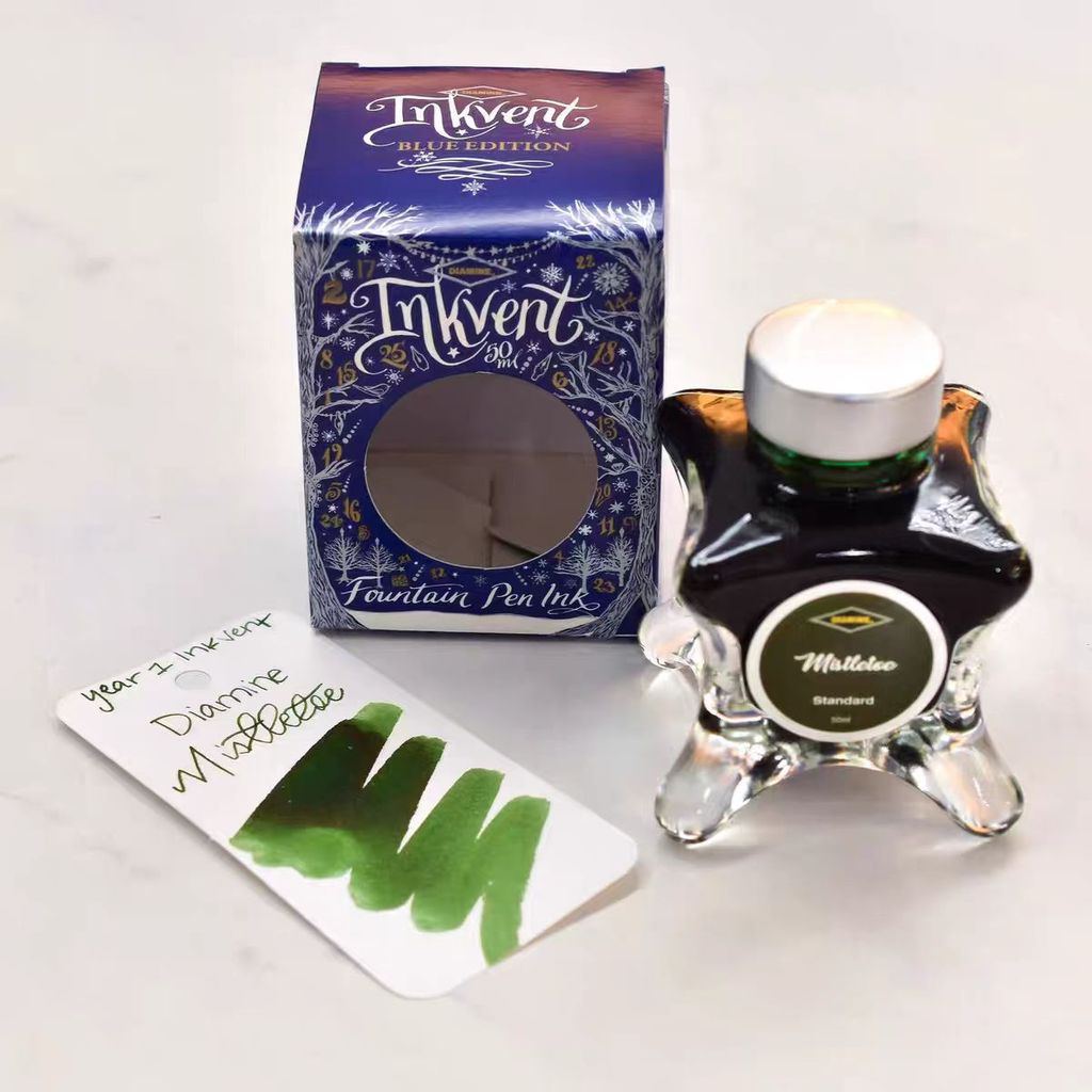 Diamine Flame Diamine Parasite Three-Layer Chocolate Octopus Blue Box Christmas Ink Diamine