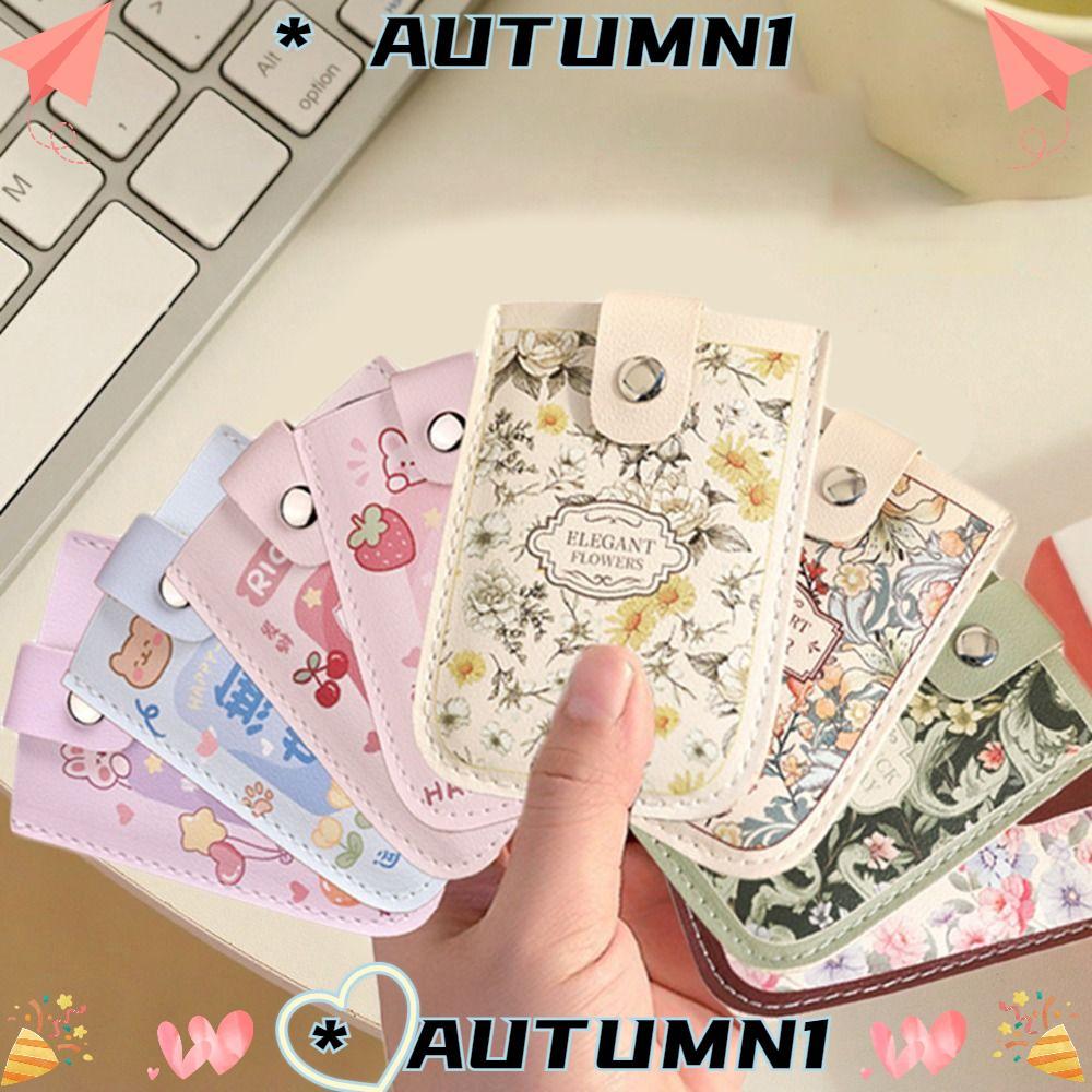 ที่ใส่บัตรประจําตัว ออตุมน,ประเภทดึงออกหนัง ปู่ มินิการ์ดกระเป๋าสตางค์,บางลามิเนตปกปิด5กระเป๋าบัตรกระเป๋าหนัง ปู่ ผู้หญ