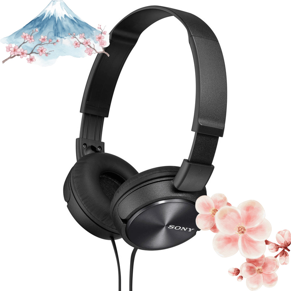 【ผลิตในประเทศญี่ปุ่น】โซนี่ (SONY) หูฟัง MDR-ZX310 : ปิดเสียง แบบพับได้ สีดำ MDR-ZX310 B