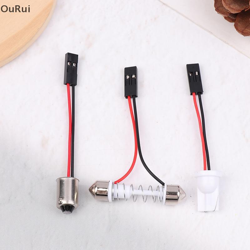 [B&C] อะแดปเตอร์ 10 ชิ้นสําหรับไฟรถยนต์แผง Led หยุดโคมไฟภายในรถโดมหลอดไฟ T10 BA9S T4W Festoon To Pin