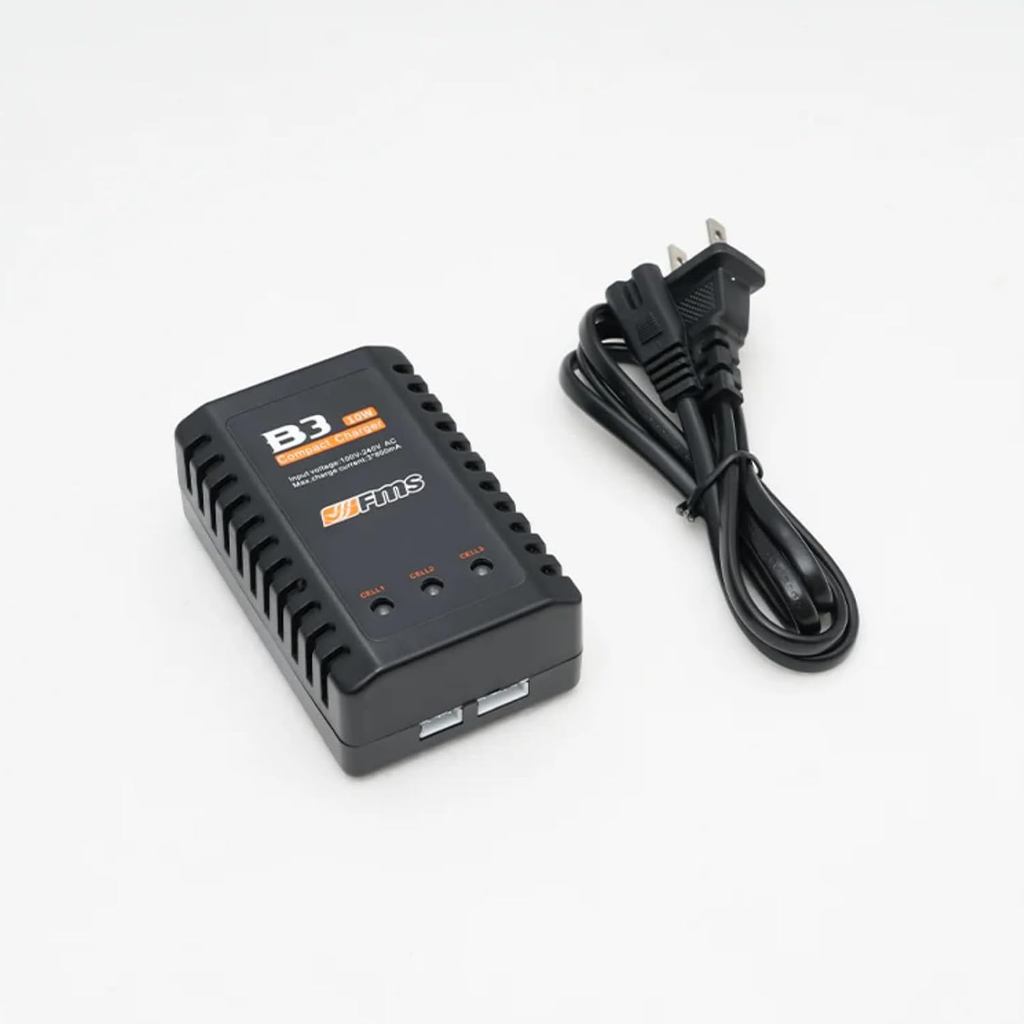FMS Rc Car Charger B3 10w Compact Charger 7.4-11.1V LiPo แบตเตอรี่อะแดปเตอร์ลวด 2S-3S RC Balance Cha