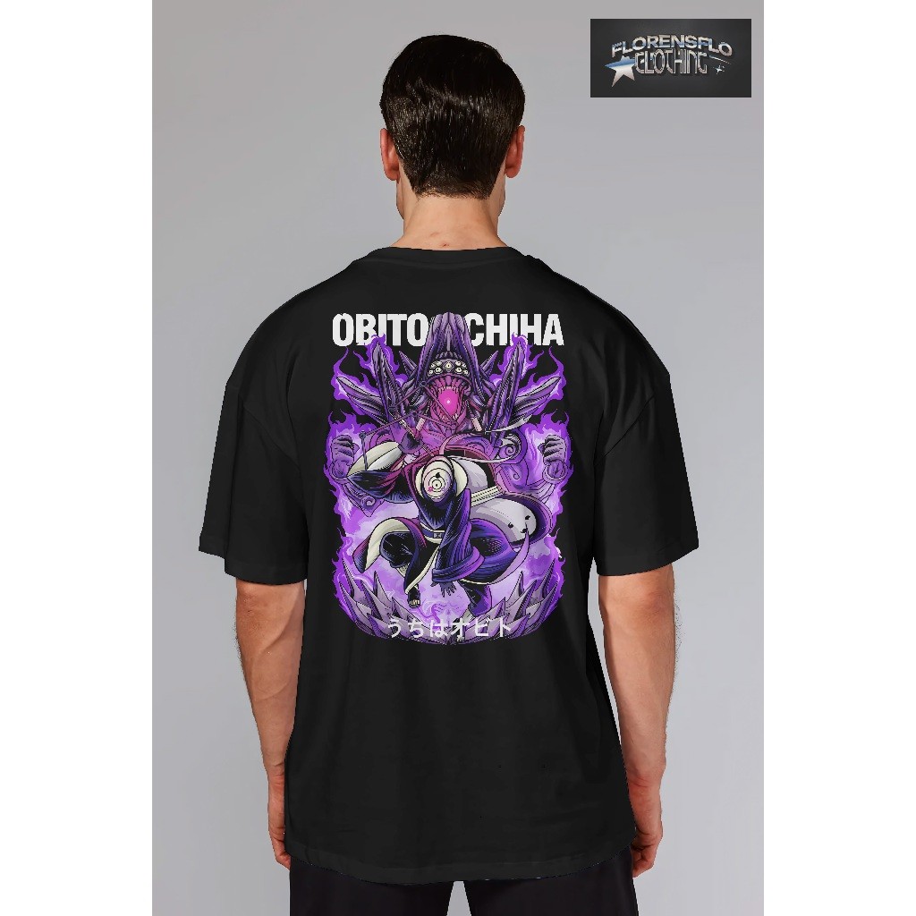 FLORENSFLO ใหม่ล่าสุด COOL UNISEX OBITO UCHIHA ANIME T-SHIRT - THE LATEST และ DISTRO เสื้อผ้าใหม่ล่า