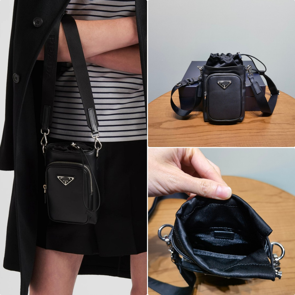 【ก่อนสั่งสอบถาม】ราคา5600 PPP 2ZH155 กระเป๋าใส่มือถือ กระเป๋าสะพายข้าง กระเป๋าผู้ชาย ไนลอนผสมหนังแท้ 