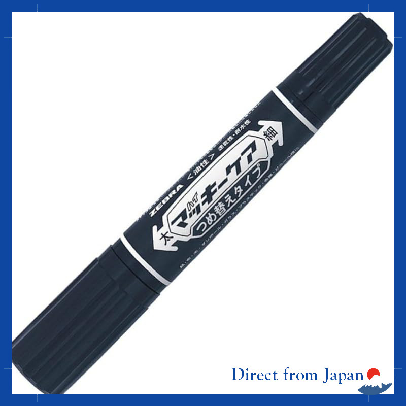 ZEBRA Permanent Marker Highmarki Care Refill Type Black 10 Count B-YYT5-BK