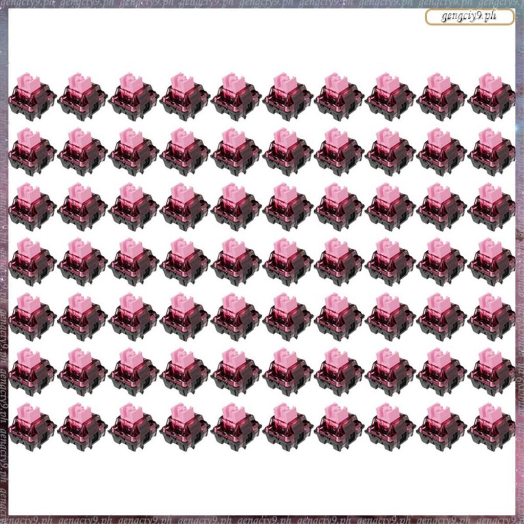 [LR] 70PCS FS MX Keyboard Switches 5 Pins Linear Silent Body Switches Hot-Swap สําหรับ DIY Gaming Me