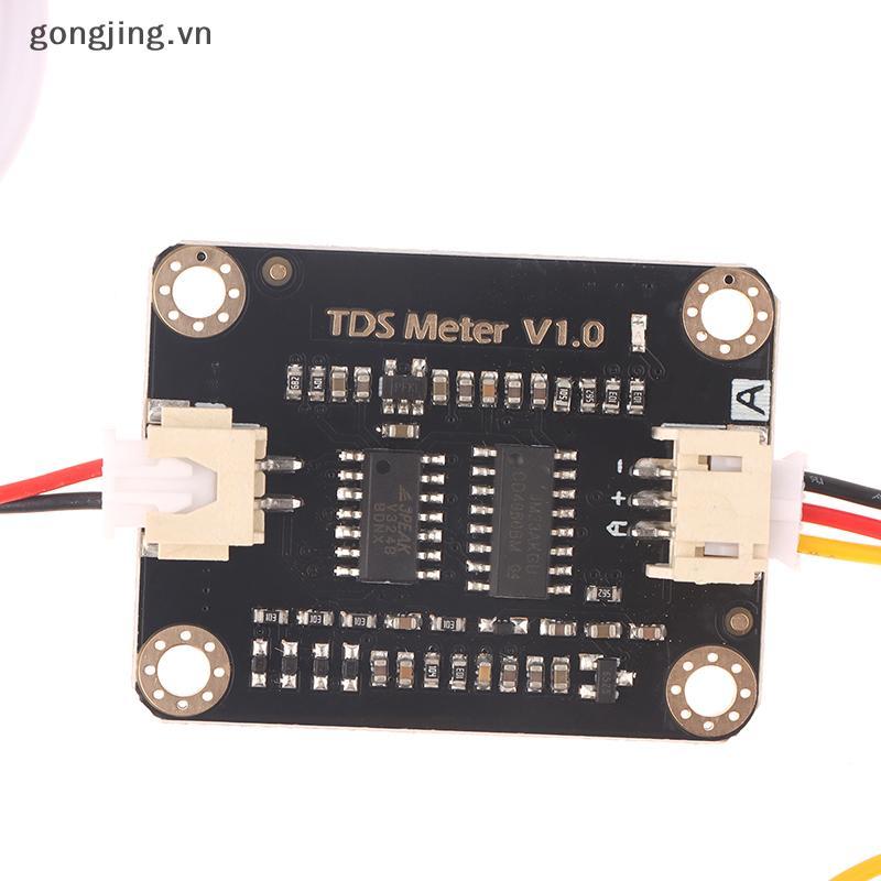 Gongjing TDS Sensor เซ็นเซอร์การนําไฟฟ้าสําหรับการตรวจจับของเหลว Arduino โมดูลตรวจสอบคุณภาพน้ํา DIY 