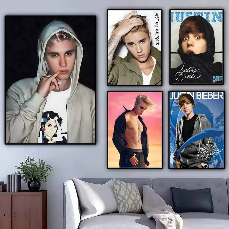 Justin Bieber SWAG อัลบั้มผ้าใบโปสเตอร์ Wall Art สําหรับบ้านห้องนอนห้องนั่งเล่นตกแต่ง