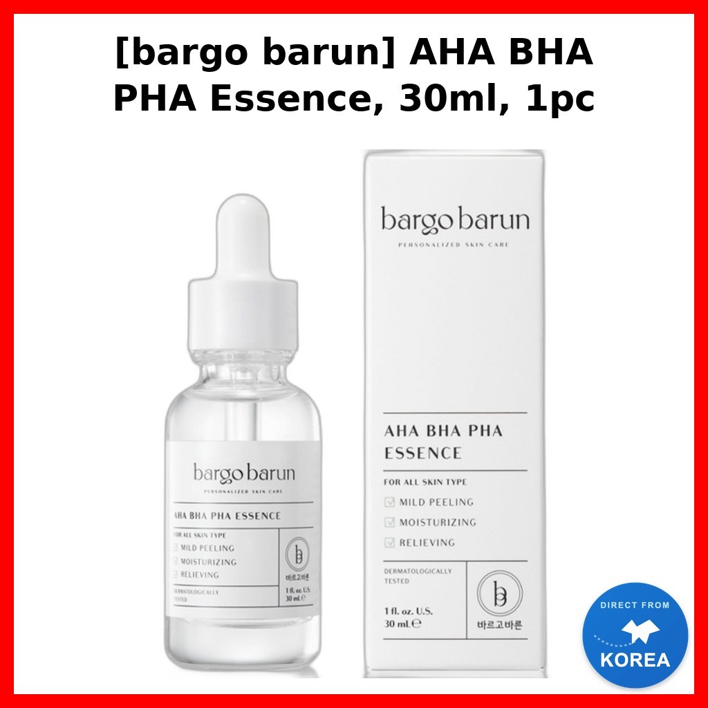 [bargo barun] AHA BHA PHA Essence, 30ml, 1pc / Korean AHA BHA PHA Essence / Gentle Exfoliaation / ขอ