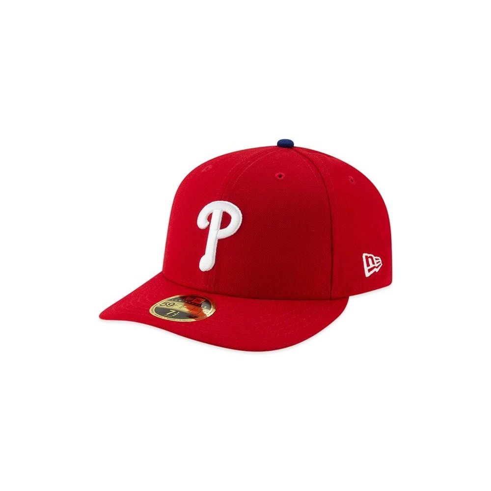 NEW ERA LP 59Fifty MLB On-Field Philadelphia Phillies Game Red Unused