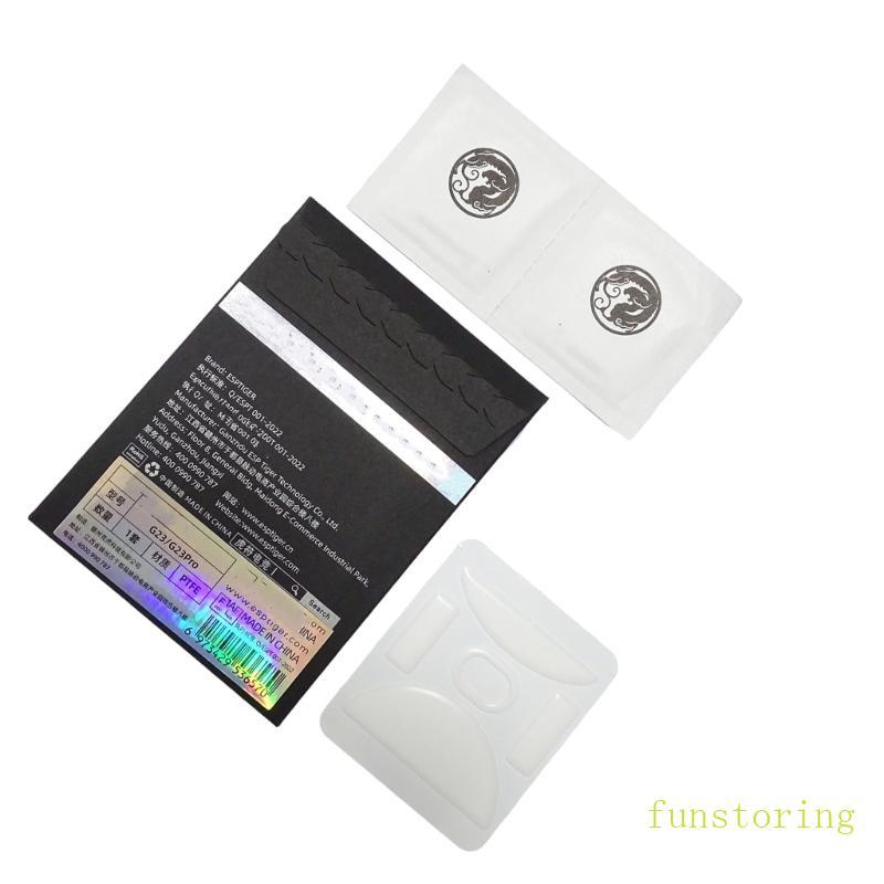 FUN 1 ชุด Esportstiger Ice Mouse Feet สติกเกอร์ Pad Mouse Skates Gildes สําหรับ Incott G23 เมาส์ Gli