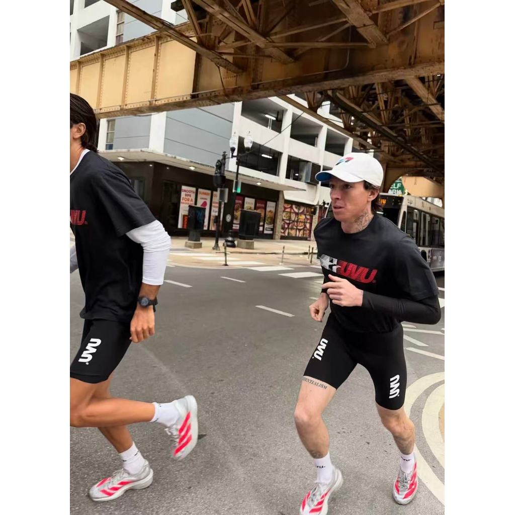 เสื้อยืดแขนสั้น UVU CLUB สำหรับวิ่งกลางแจ้ง