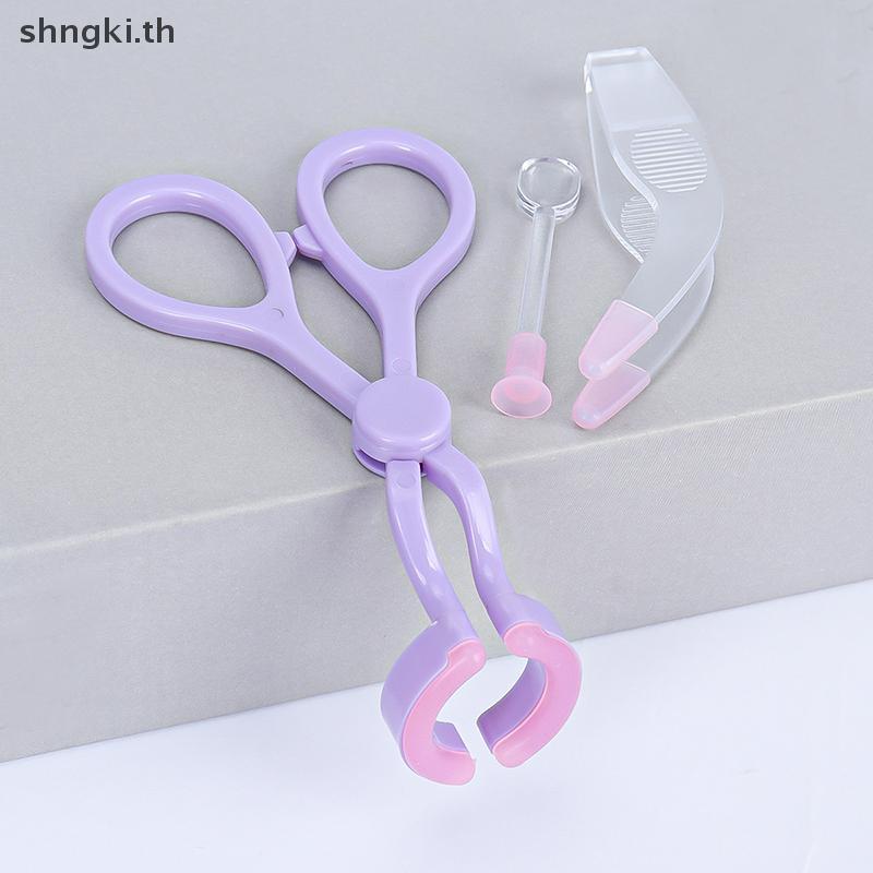 SHNGKI ชุดผู้สมัครคอนแทคเลนส์พร้อมเครื่องขยายเปลือกตา, แหนบ, แท่งดูด null