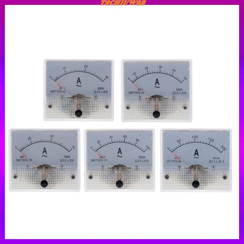 [Tachiuwa2] 85L1 AC 5A Analog Panel Ammeter Ampere Current Meter, 2.5 Error Margin