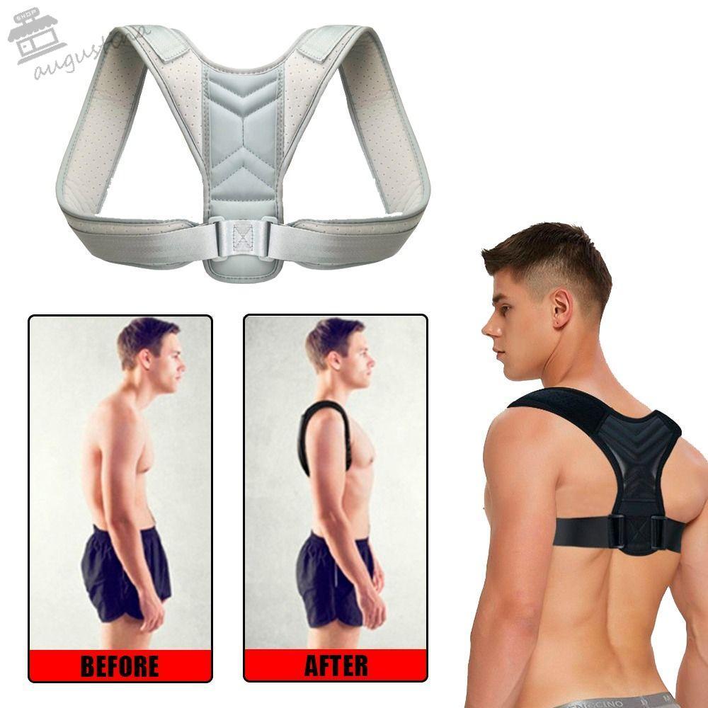 AUGUSTINA Back Posture Corrector ผู้ชาย Claviular Support กลับ Straightener ไหล่สนับสนุนเข็มขัด Lumb
