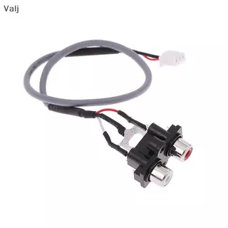 สายสัญญาณเสียง30ซม. 2 RCA ไปยัง XH2.54MM-3PIN ช่องเสียบอินพุตเสียงส่วนต่อประสานสัญญาณเสียงสำหรับแผงเครื่องขยายเสียง