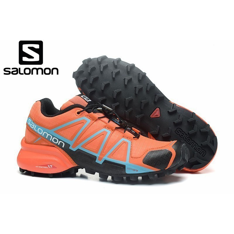 SALOMON SPEEDCROSS 4 สำหรับการเดินป่าและกลางแจ้ง สีแดงดำ ไซส์ 36-42