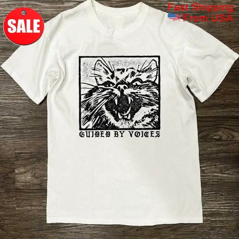 เสื้อยืดลายแมว Guided By Voices ใหม่สำหรับแฟนๆ ไซส์ S ถึง 5XL