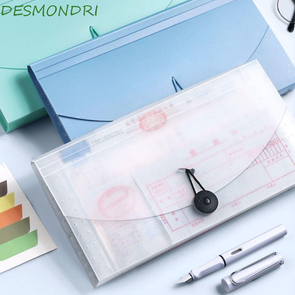 กระเป๋าแฟ้มขยาย DESMNDRI 13 กระเป๋าคูปอง A6 Tax Item ใบเสร็จรับเงิน Business Document Organizer