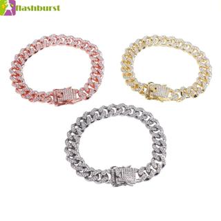 FLASHBURST โซ่สัตว์เลี้ยง Rhinestone ส่วนบุคคลสร้อยคอต่อสู้อ…