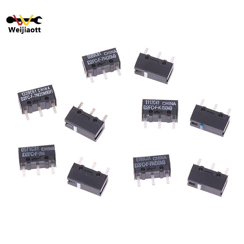 [Wjt] เมาส์ Micro Switch 2 ชิ้น D2FC-F-7N 10M 20M ของ D2FC-F-K(50M) -RZ D2F D2F-01 D2F-01F-L-3F-F