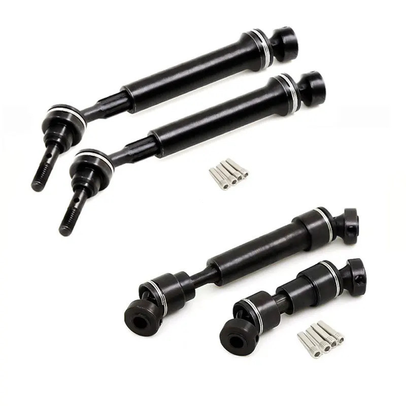 1 คู่เหล็กชุบแข็งด้านหน้าด้านหลังกลางไดรฟ์เพลา 7151 7250R สําหรับ 1/16 Trxs SUMMIT E-Revo EREVO VXL 