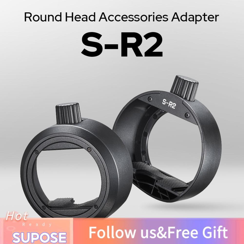 Supose Supose อัพเกรดกล้องแฟลชรอบอุปกรณ์เสริมอะแดปเตอร์ Mount สำหรับ Godox AD200 AD200Pro II V860III