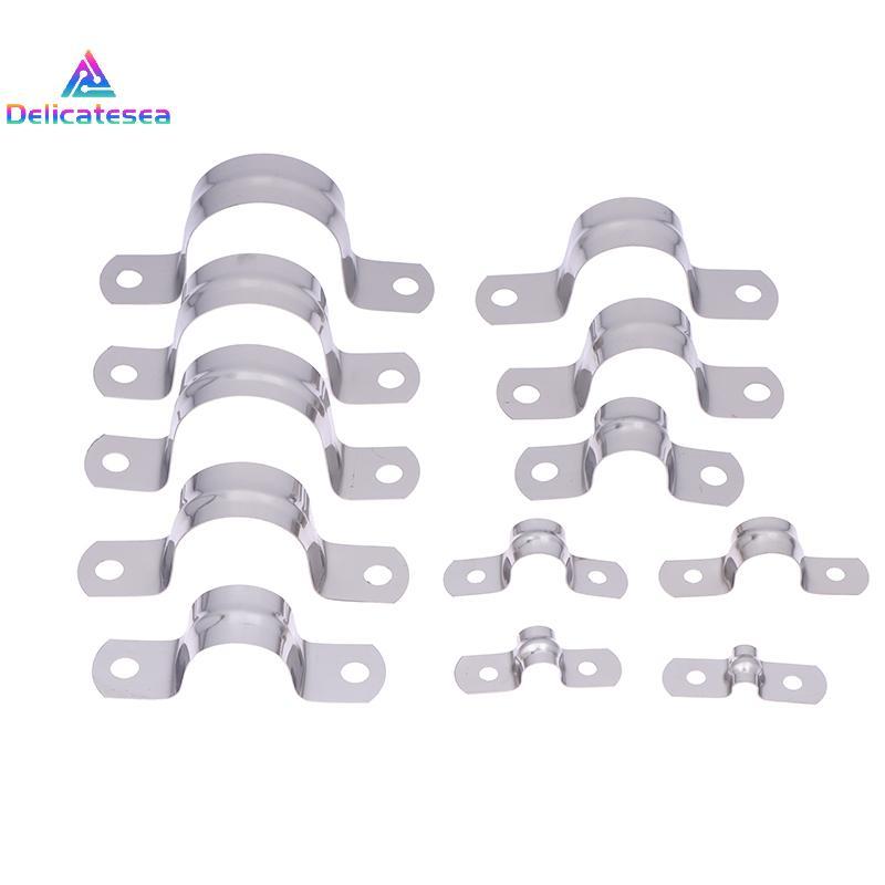 [Delicatesea] สแตนเลส U-Shaped Tube Clamp อานโลหะ Tube Clamp U Conduit Braet สําหรับการใช้งานสําหรับ