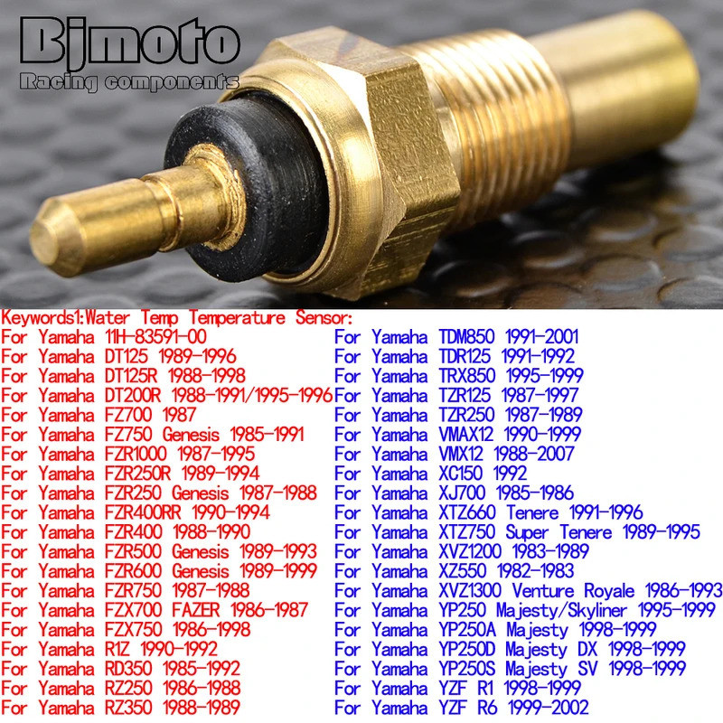 BM TDR tzr 125 TDR-125เซ็นเซอร์วัดอุณหภูมิน้ำของรถจักรยานยนต์สำหรับรถจักรยานยนต์ยามาฮ่า TDR125 TRX85
