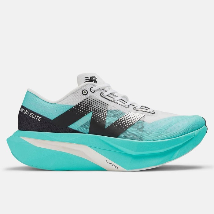 รองเท้าวิ่ง FuelCell Elite V4 สีขาวดำ